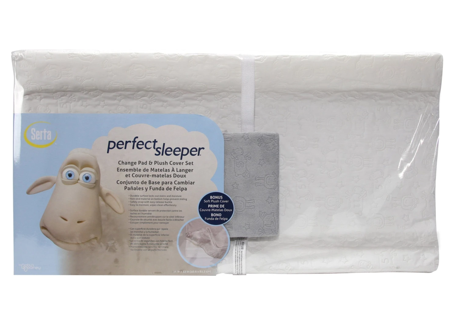 Perfect Sleeper Changing Pad With Plush Cover Set 1 Perfect Sleeper Changing Pad With Plush Cover Set