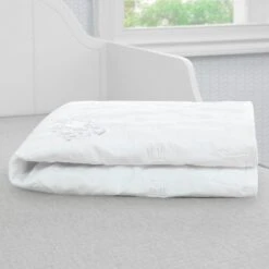 Crib Mattress Liner Pads (Pack Of 2)| Extra Protection For Baby’s Crib With Nanotex Technology| 100% Waterproof (White) 11 Crib Mattress Liner Pads (Pack Of 2)| Extra Protection For Baby’s Crib With Nanotex Technology| 100% Waterproof (White) -Delta Children Sales Store 04405 No Mattress pad hangtag lifestyle 101