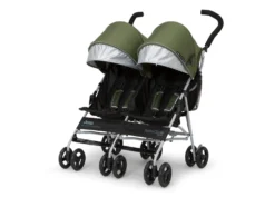 Jeep TurboGlyde Plus Side By Side Double Stroller -Delta Children Sales Store 11509 2182 Jeep TurboGlyde Side by Side Plus Olive Green Silo 05 scaled