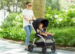 Delta Children Revolve Reversible Stroller 34 Delta Children Revolve Reversible Stroller -Delta Children Sales Store 11898 001 Revolve Stroller Black Lifestyle 03 scaled