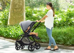 Delta Children Revolve Reversible Stroller 22 Delta Children Revolve Reversible Stroller -Delta Children Sales Store 11898 2103 Delta Revolve Stroller Grey Lifestyle 06 scaled