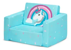Delta Children Unicorn Cozee Flip Out Chair - 2-in-1 Convertible Chair To Lounger For Kids 15 Delta Children Unicorn Cozee Flip Out Chair - 2-in-1 Convertible Chair To Lounger For Kids -Delta Children Sales Store 208220 5060 Cozee Chair Blue Unicorn Silo 03 scaled