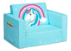 Delta Children Unicorn Cozee Flip Out Chair - 2-in-1 Convertible Chair To Lounger For Kids 13 Delta Children Unicorn Cozee Flip Out Chair - 2-in-1 Convertible Chair To Lounger For Kids -Delta Children Sales Store 208220 5060 Cozee Chair Blue Unicorn Silo 08 scaled