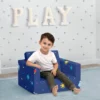 Delta Children Spaceship Cozee Flip Out Chair - 2-in-1 Convertible Chair To Lounger For Kids