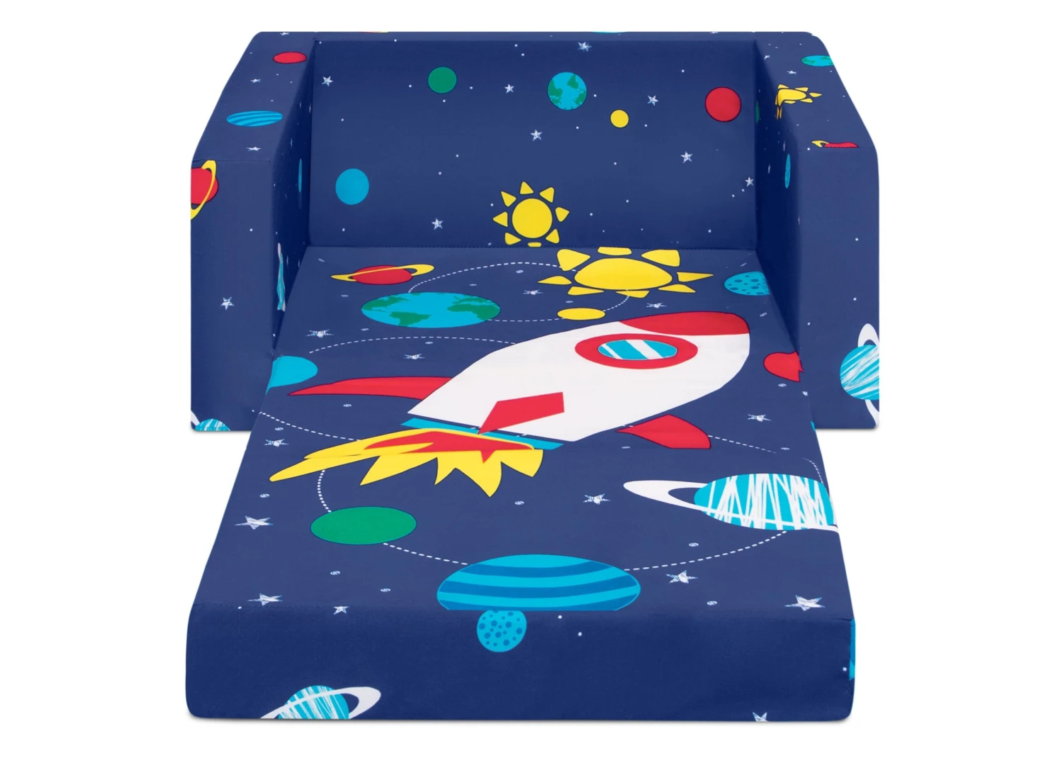 Delta Children Spaceship Cozee Flip Out Chair - 2-in-1 Convertible Chair To Lounger For Kids 8 Delta Children Spaceship Cozee Flip Out Chair - 2-in-1 Convertible Chair To Lounger For Kids - Image 8