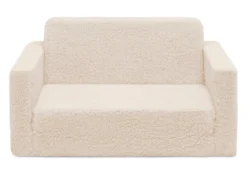 Delta Children Cozee Flip-Out Sherpa 2-in-1 Convertible Sofa To Lounger For Kids 30 Delta Children Cozee Flip-Out Sherpa 2-in-1 Convertible Sofa To Lounger For Kids -Delta Children Sales Store 208223W 5030 Cozee Sherpa Sofa Cream Silo 01 scaled