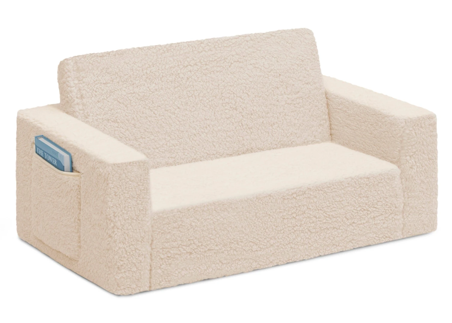 Delta Children Cozee Flip-Out Sherpa 2-in-1 Convertible Sofa To Lounger For Kids 13 Delta Children Cozee Flip-Out Sherpa 2-in-1 Convertible Sofa To Lounger For Kids - Image 13