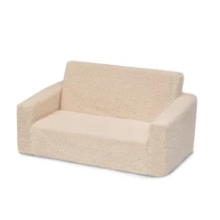 Delta Children Cozee Flip-Out Sherpa 2-in-1 Convertible Sofa To Lounger For Kids 35 Delta Children Cozee Flip-Out Sherpa 2-in-1 Convertible Sofa To Lounger For Kids -Delta Children Sales Store 208223W 5030 Cozee Sherpa Sofa Cream Silo 103 scaled