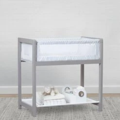 Delta Children Classic Wood Bedside Bassinet Sleeper - Portable Crib With High-End Wood Frame -Delta Children Sales Store 25503 2233 ClassicWoodBassient
