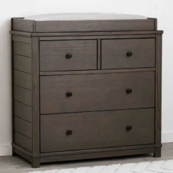Monterey 4 Drawer Dresser With Changing Top 37 Monterey 4 Drawer Dresser With Changing Top -Delta Children Sales Store 330040 084 Monterey 4 Drawer Dresser with topper hangtag square reshoot scaled