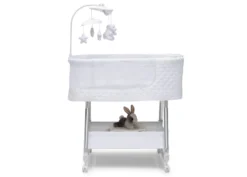 Nod Bassinet - Smart Sleeper Compatible With Amazon Alexa, Google Assistant And Delta Children Connect App -Delta Children Sales Store 37232 100 NodSmartSleeperWifi White Silo 11 scaled