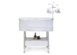 Nod Bassinet - Smart Sleeper Compatible With Amazon Alexa, Google Assistant And Delta Children Connect App -Delta Children Sales Store 37232 100 NodSmartSleeperWifi White Silo 51 scaled