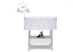 Nod Bassinet - Smart Sleeper Compatible With Amazon Alexa, Google Assistant And Delta Children Connect App -Delta Children Sales Store 37232 100 NodSmartSleeperWifi White Silo 52 scaled