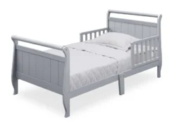 Delta Children Wood Sleigh Toddler Bed 18 Delta Children Wood Sleigh Toddler Bed -Delta Children Sales Store 7183 026 Sleigh Toddler Bed Grey Silo 02 scaled