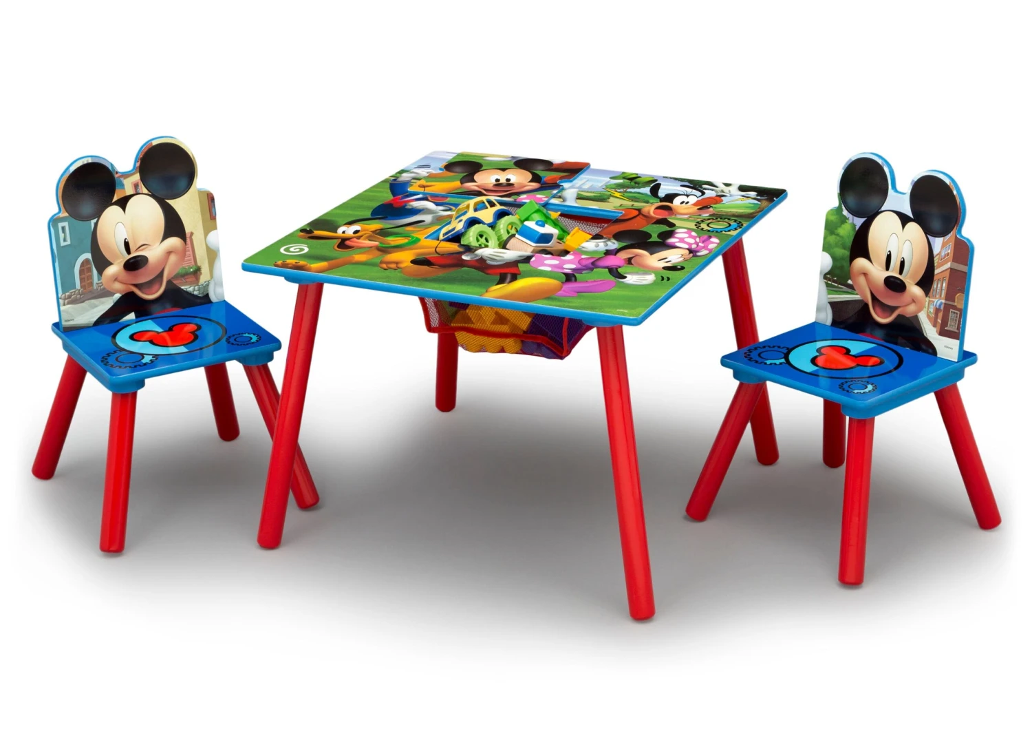 Delta Children Disney Mickey Mouse 4-Piece Playroom Set - Includes Table With 2 Chairs And Deluxe Toy Box 2 Delta Children Disney Mickey Mouse 4-Piece Playroom Set - Includes Table With 2 Chairs And Deluxe Toy Box - Image 2
