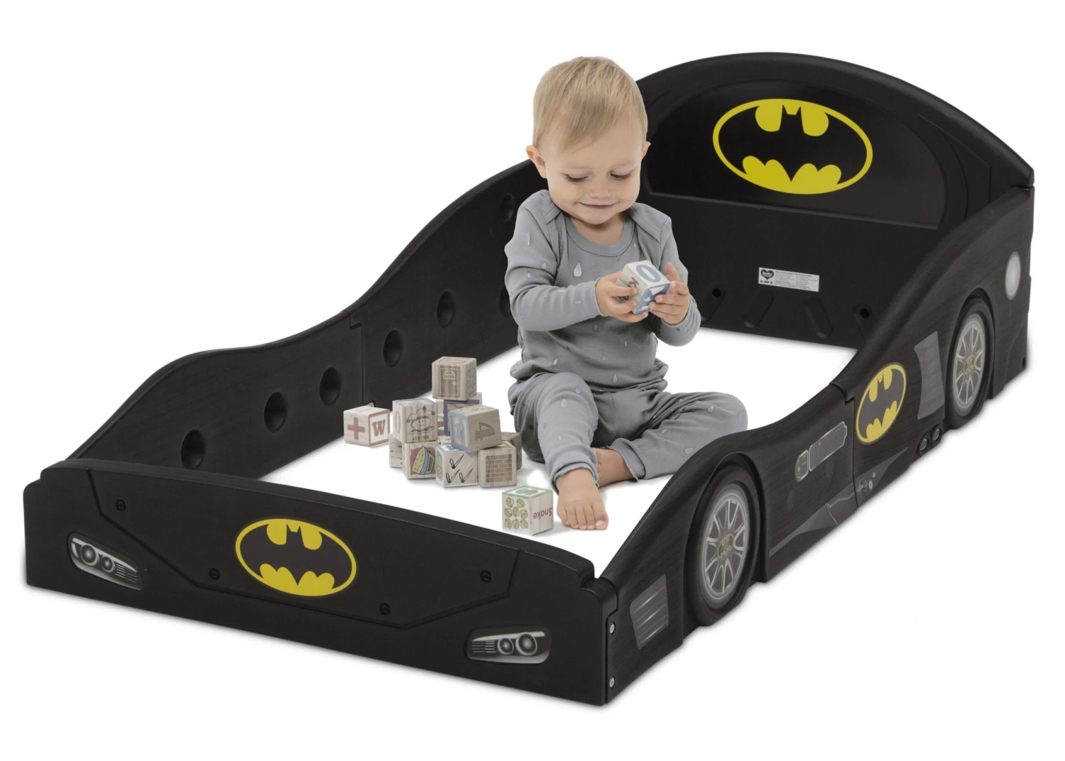 Delta Children Batman Batmobile Plastic Sleep And Play Toddler Bed 6 Delta Children Batman Batmobile Plastic Sleep And Play Toddler Bed - Image 6