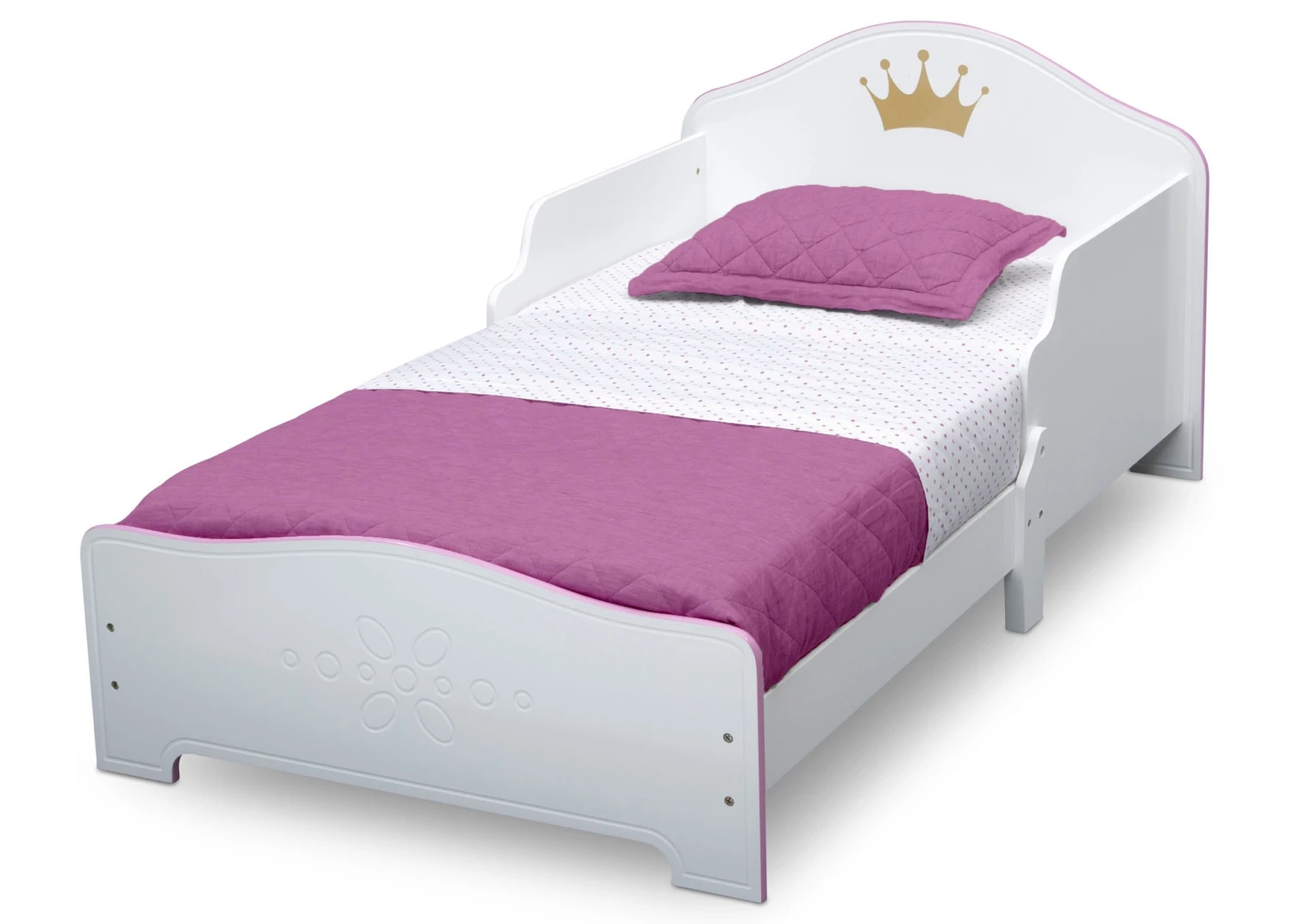 Delta Children Princess Crown Wood Toddler Bed 4 Delta Children Princess Crown Wood Toddler Bed - Image 4
