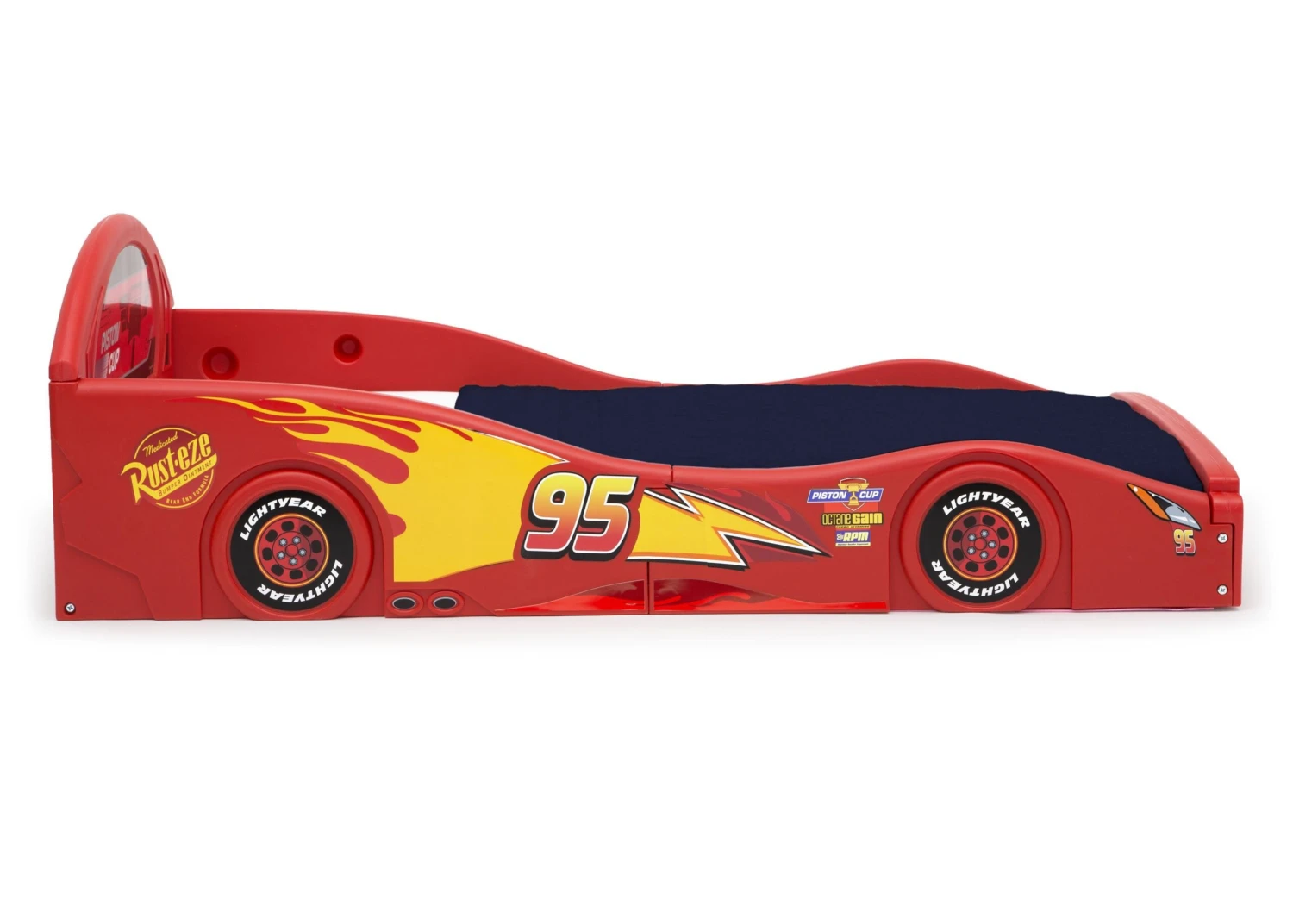 Disney / Pixar Cars Lightning McQueen Plastic Sleep And Play Toddler Bed 4 Disney / Pixar Cars Lightning McQueen Plastic Sleep And Play Toddler Bed - Image 4