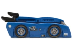 Delta Children Grand Prix Race Car Toddler-to-Twin Bed 37 Delta Children Grand Prix Race Car Toddler-to-Twin Bed -Delta Children Sales Store BB81424GN blue convertible bed toddler conversion right side hi res scaled