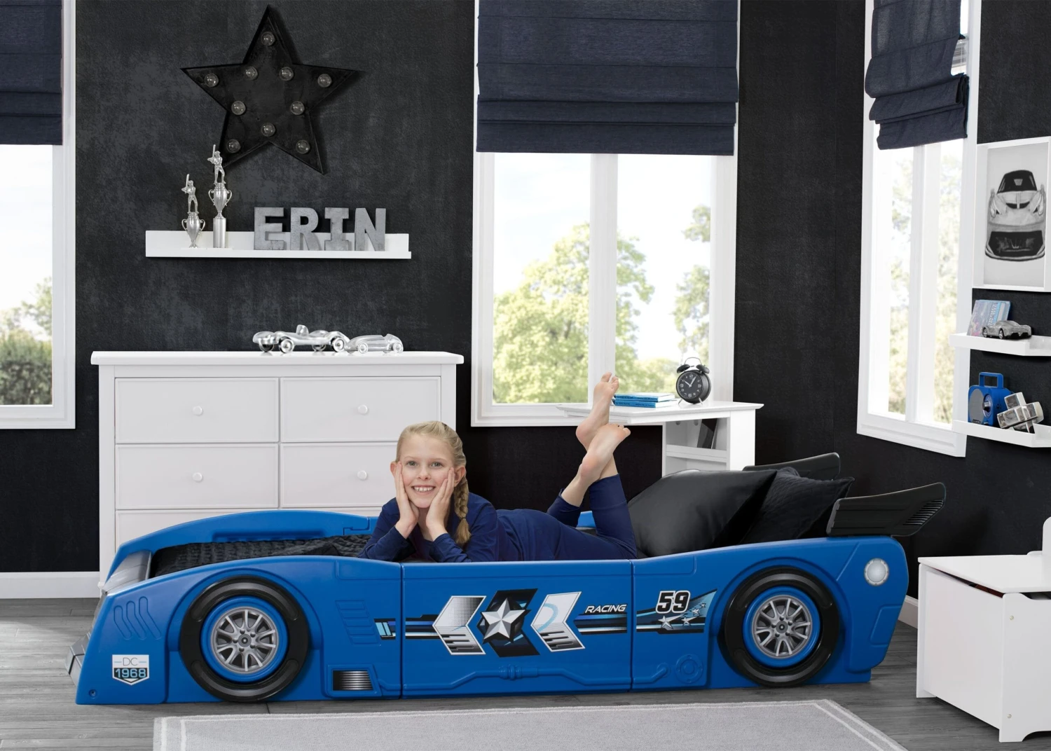 Delta Children Grand Prix Race Car Toddler-to-Twin Bed 12 Delta Children Grand Prix Race Car Toddler-to-Twin Bed - Image 12