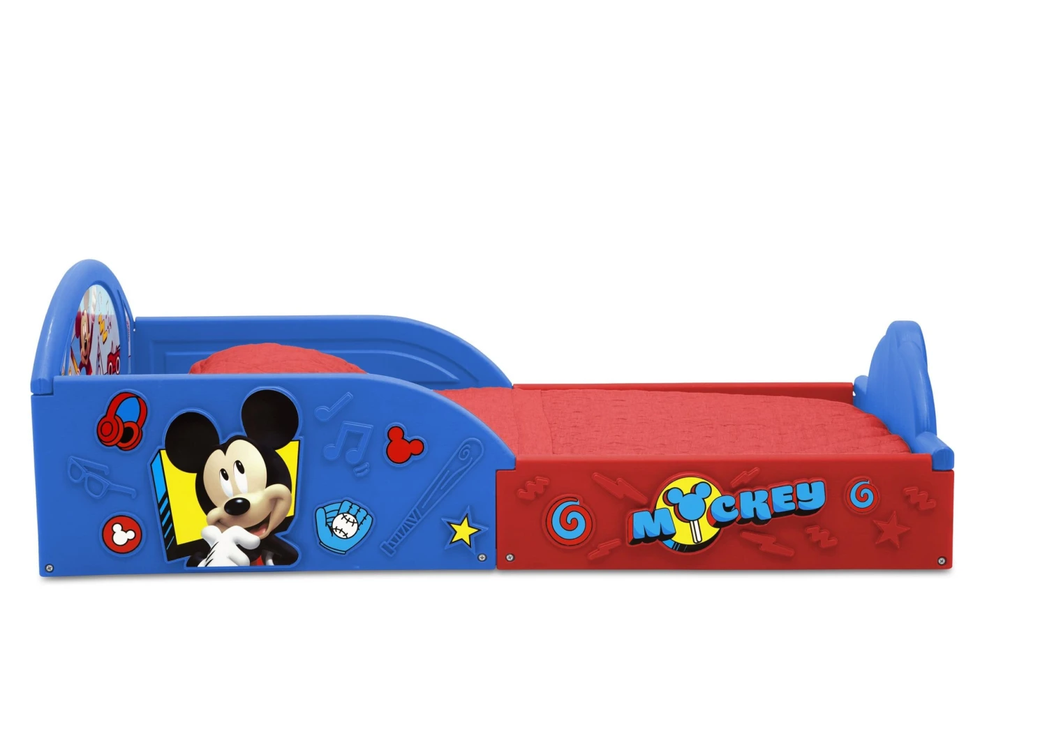Delta Children Mickey Mouse Plastic Sleep And Play Toddler Bed 4 Delta Children Mickey Mouse Plastic Sleep And Play Toddler Bed - Image 4