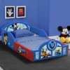 Delta Children Mickey Mouse Plastic Sleep And Play Toddler Bed