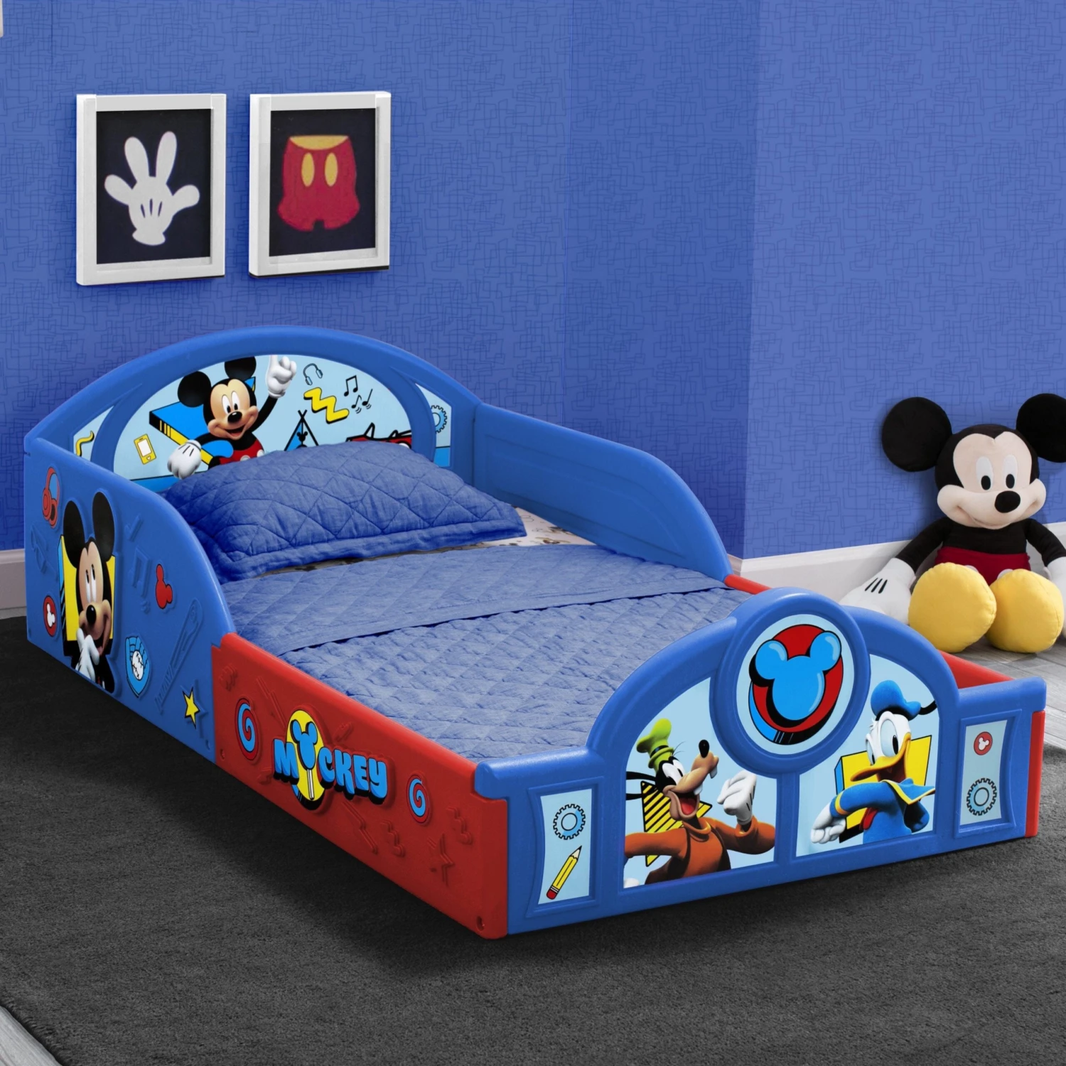 Delta Children Mickey Mouse Plastic Sleep And Play Toddler Bed 1 Delta Children Mickey Mouse Plastic Sleep And Play Toddler Bed