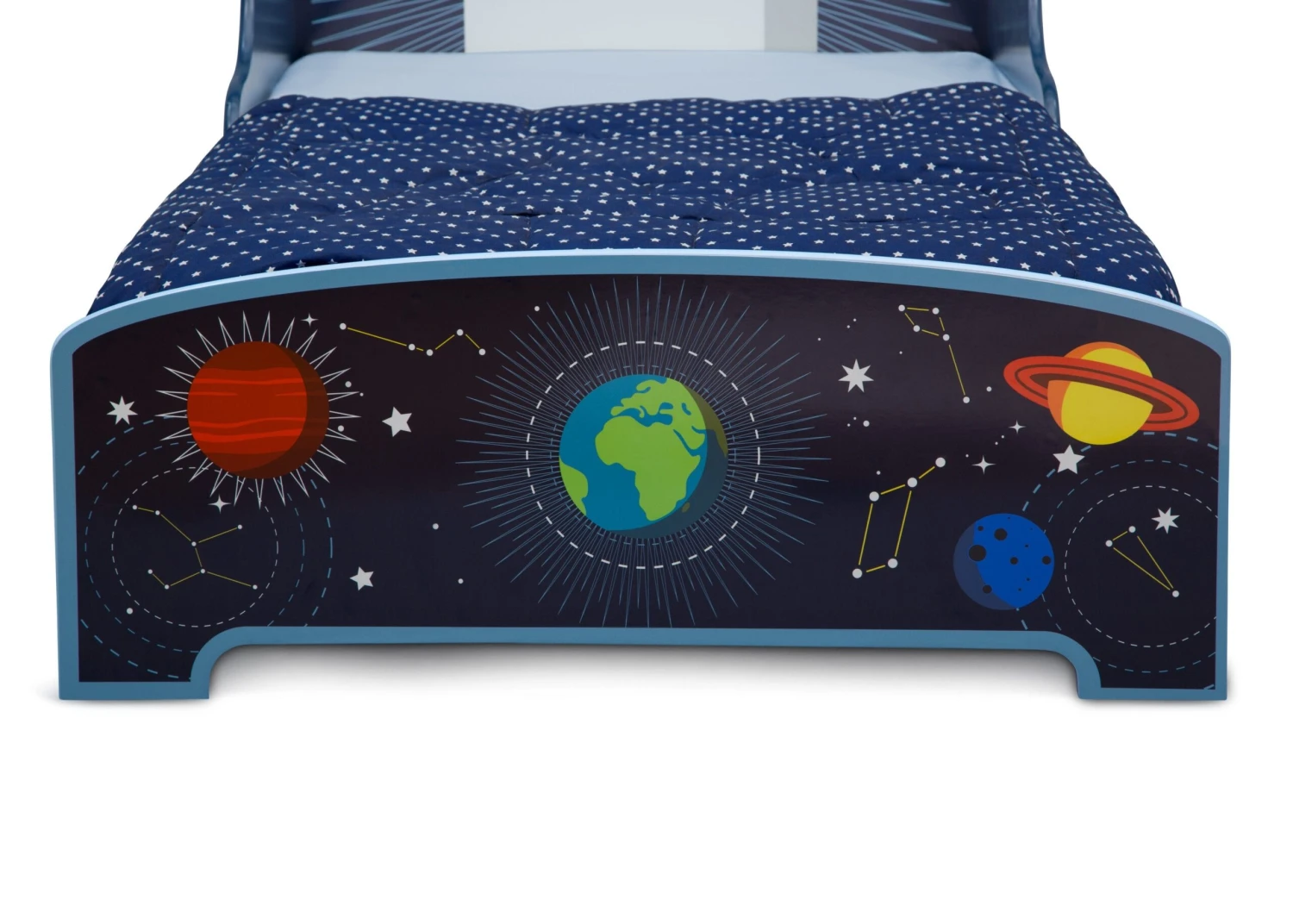 Delta Children Space Adventures Rocket Ship Wood Toddler Bed 5 Delta Children Space Adventures Rocket Ship Wood Toddler Bed - Image 5