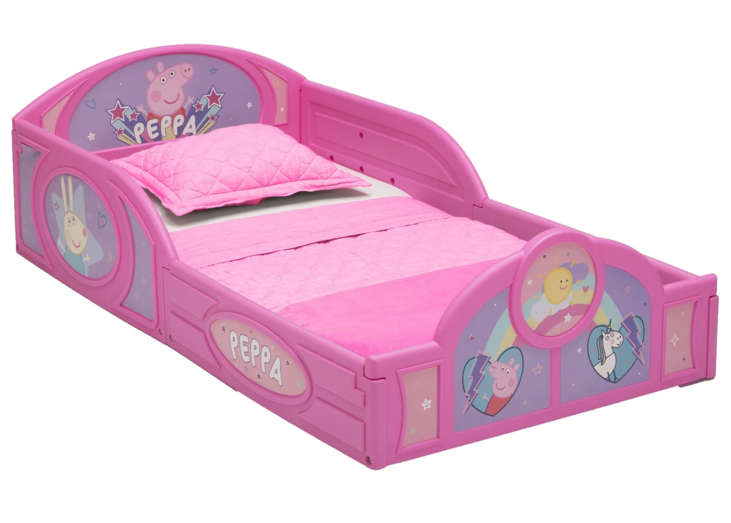Delta Children Peppa Pig Plastic Sleep And Play Toddler Bed 3 Delta Children Peppa Pig Plastic Sleep And Play Toddler Bed - Image 3
