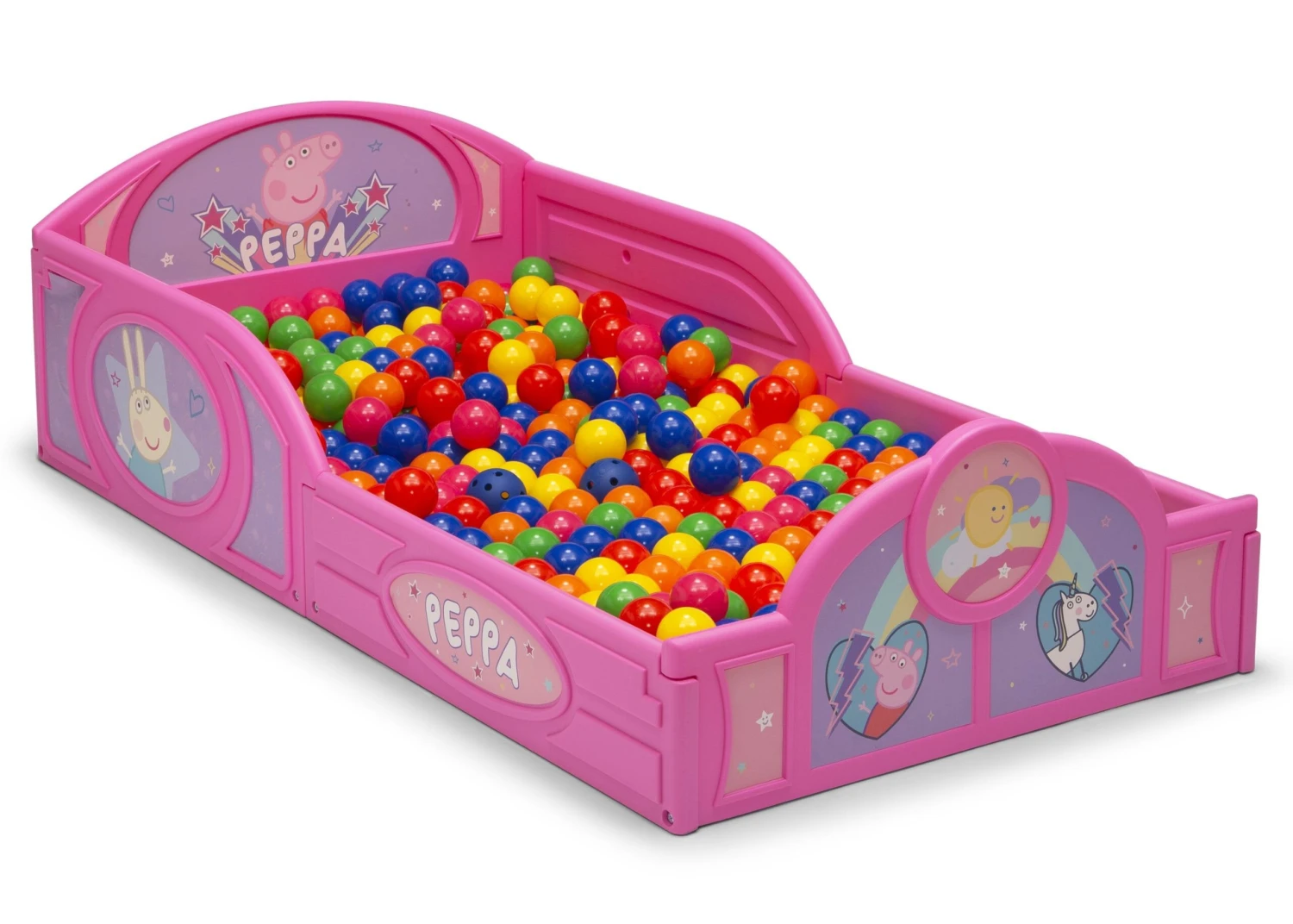 Delta Children Peppa Pig Plastic Sleep And Play Toddler Bed 4 Delta Children Peppa Pig Plastic Sleep And Play Toddler Bed - Image 4