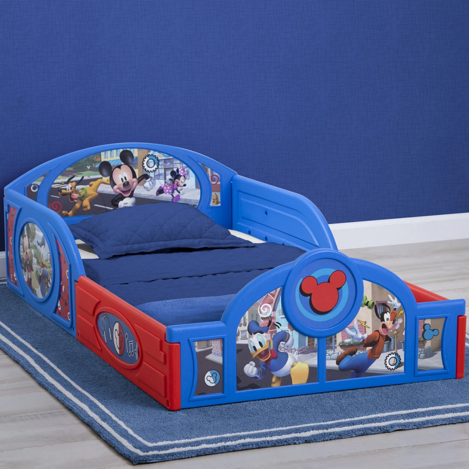 Delta Children Mickey Mouse Plastic Sleep And Play Toddler Bed 1 Delta Children Mickey Mouse Plastic Sleep And Play Toddler Bed