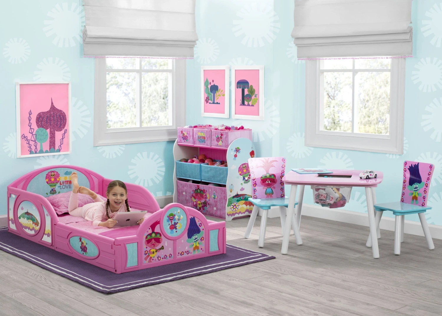 Delta Children Trolls World Tour Plastic Sleep And Play Toddler Bed 2 Delta Children Trolls World Tour Plastic Sleep And Play Toddler Bed - Image 2