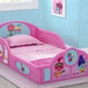 Delta Children Trolls World Tour Plastic Sleep And Play Toddler Bed