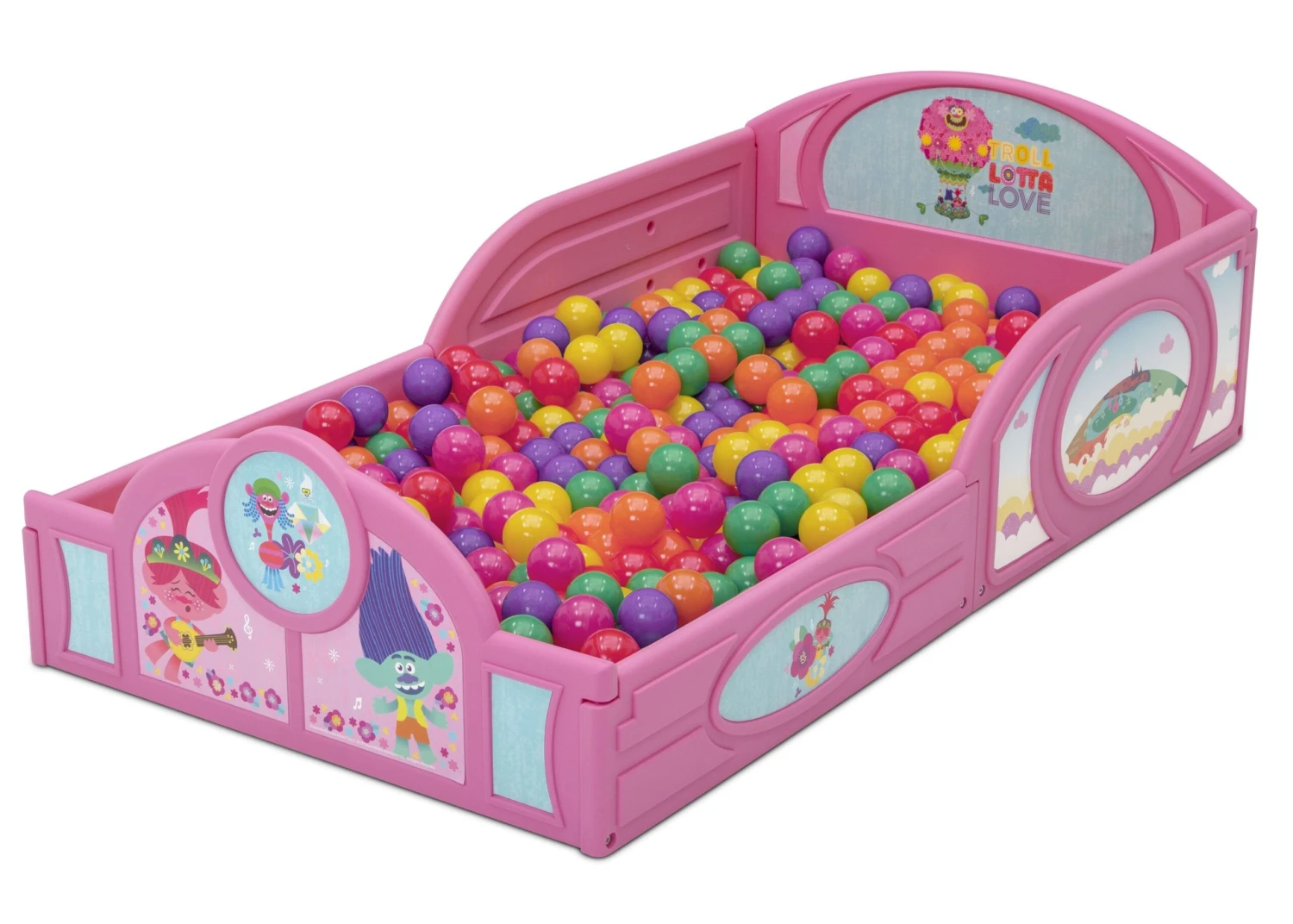 Delta Children Trolls World Tour Plastic Sleep And Play Toddler Bed 5 Delta Children Trolls World Tour Plastic Sleep And Play Toddler Bed - Image 5
