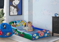 Delta Children Mickey Mouse Interactive Wood Toddler Bed