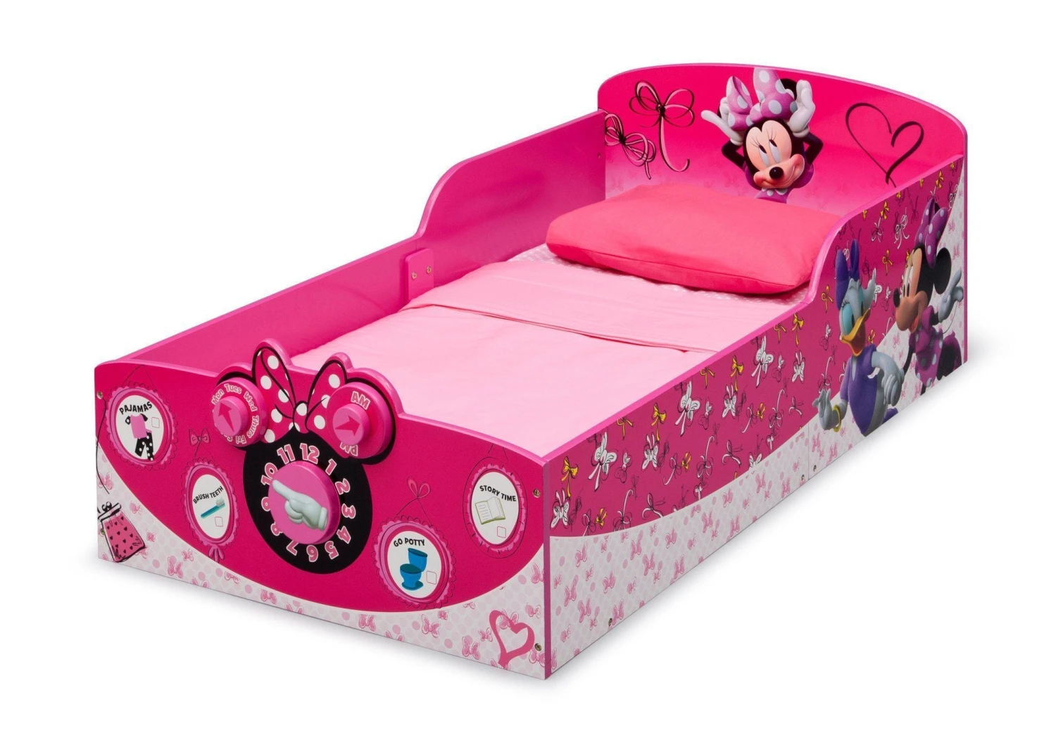 Delta Children Minnie Mouse Interactive Wood Toddler Bed 4 Delta Children Minnie Mouse Interactive Wood Toddler Bed - Image 4
