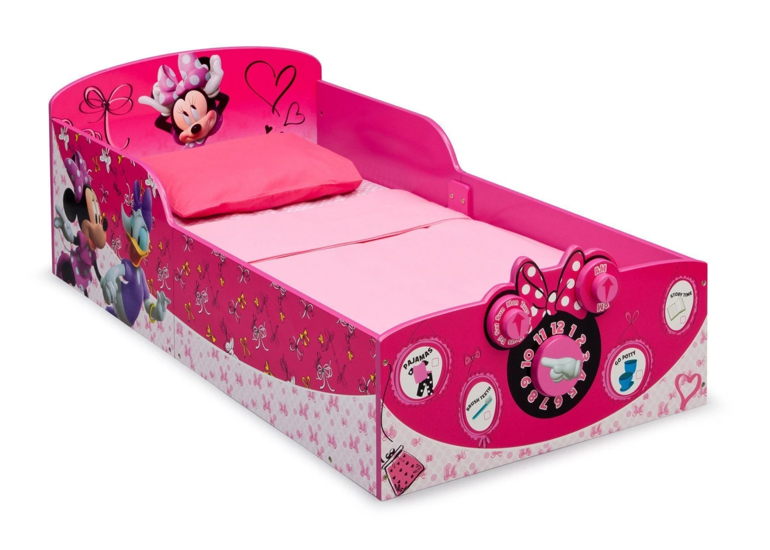 Delta Children Minnie Mouse Interactive Wood Toddler Bed 3 Delta Children Minnie Mouse Interactive Wood Toddler Bed - Image 3
