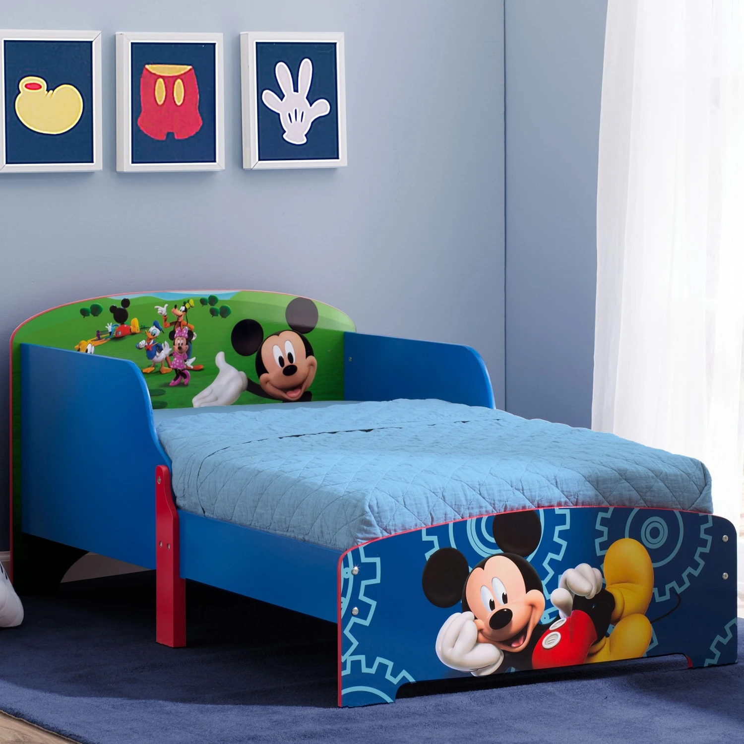 Delta Children Mickey Mouse Wood Toddler Bed 5 Delta Children Mickey Mouse Wood Toddler Bed - Image 5
