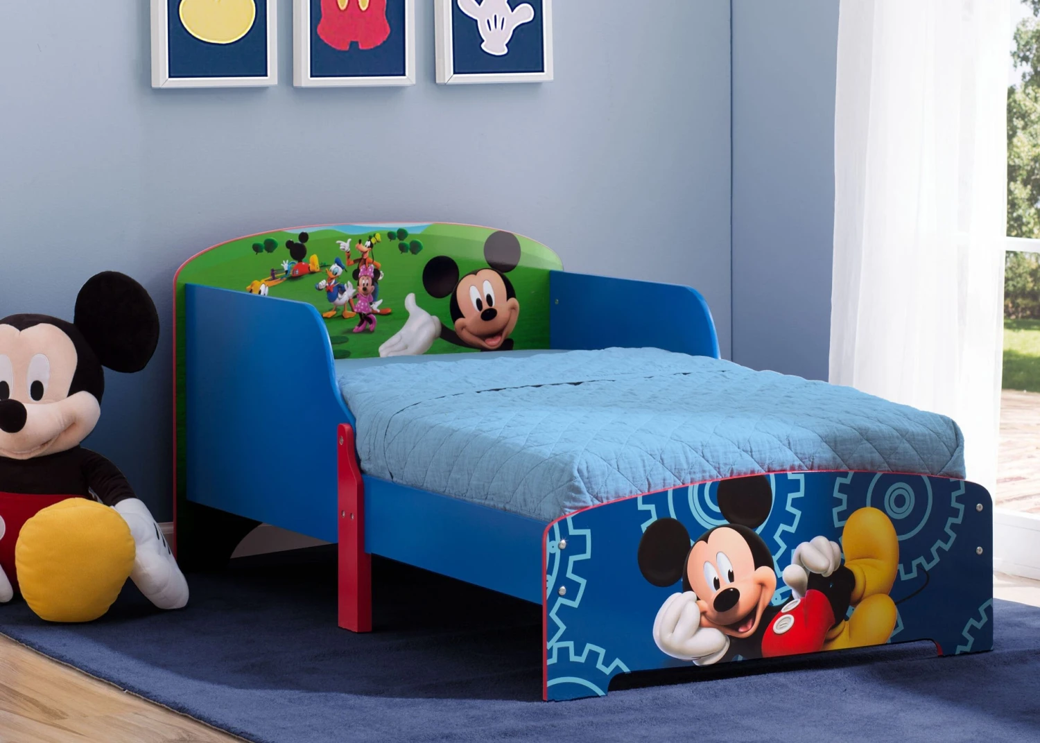 Delta Children Mickey Mouse Wood Toddler Bed 2 Delta Children Mickey Mouse Wood Toddler Bed - Image 2