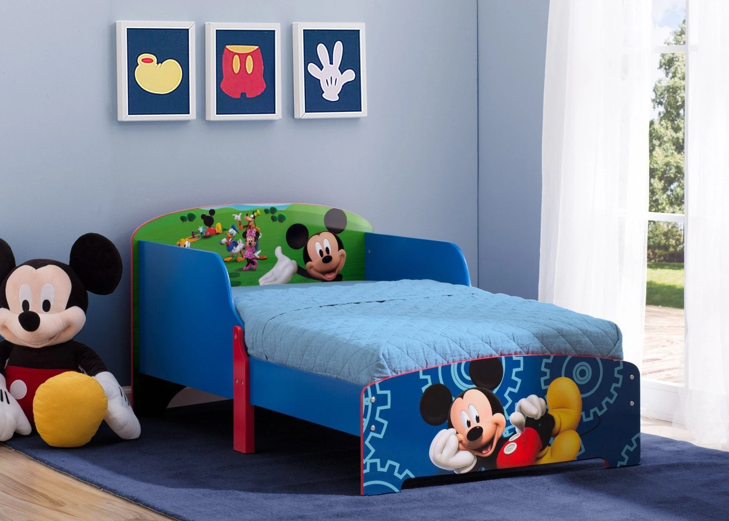 Delta Children Mickey Mouse Wood Toddler Bed 1 Delta Children Mickey Mouse Wood Toddler Bed