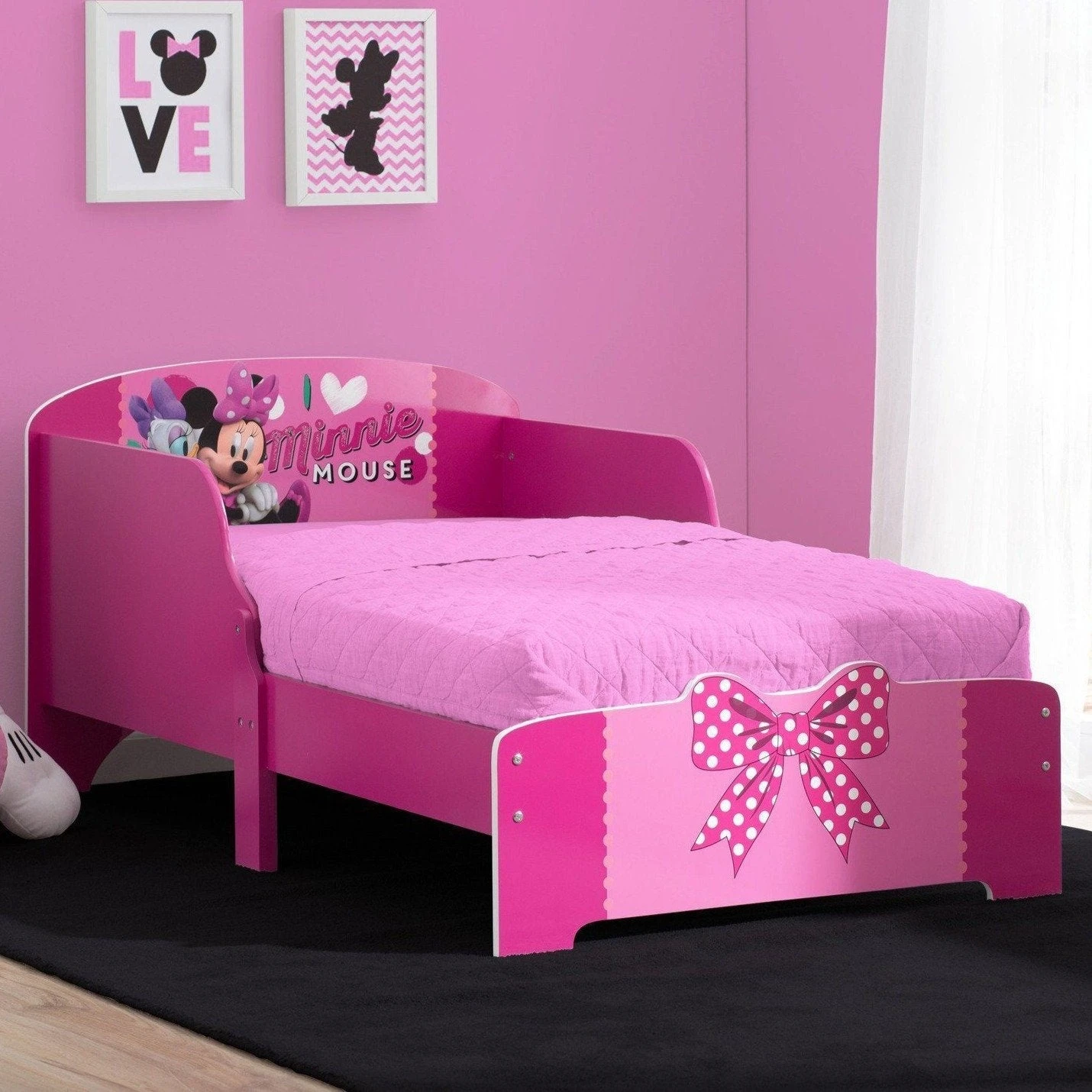 Delta Children Minnie Mouse Wood Toddler Bed 2 Delta Children Minnie Mouse Wood Toddler Bed - Image 2