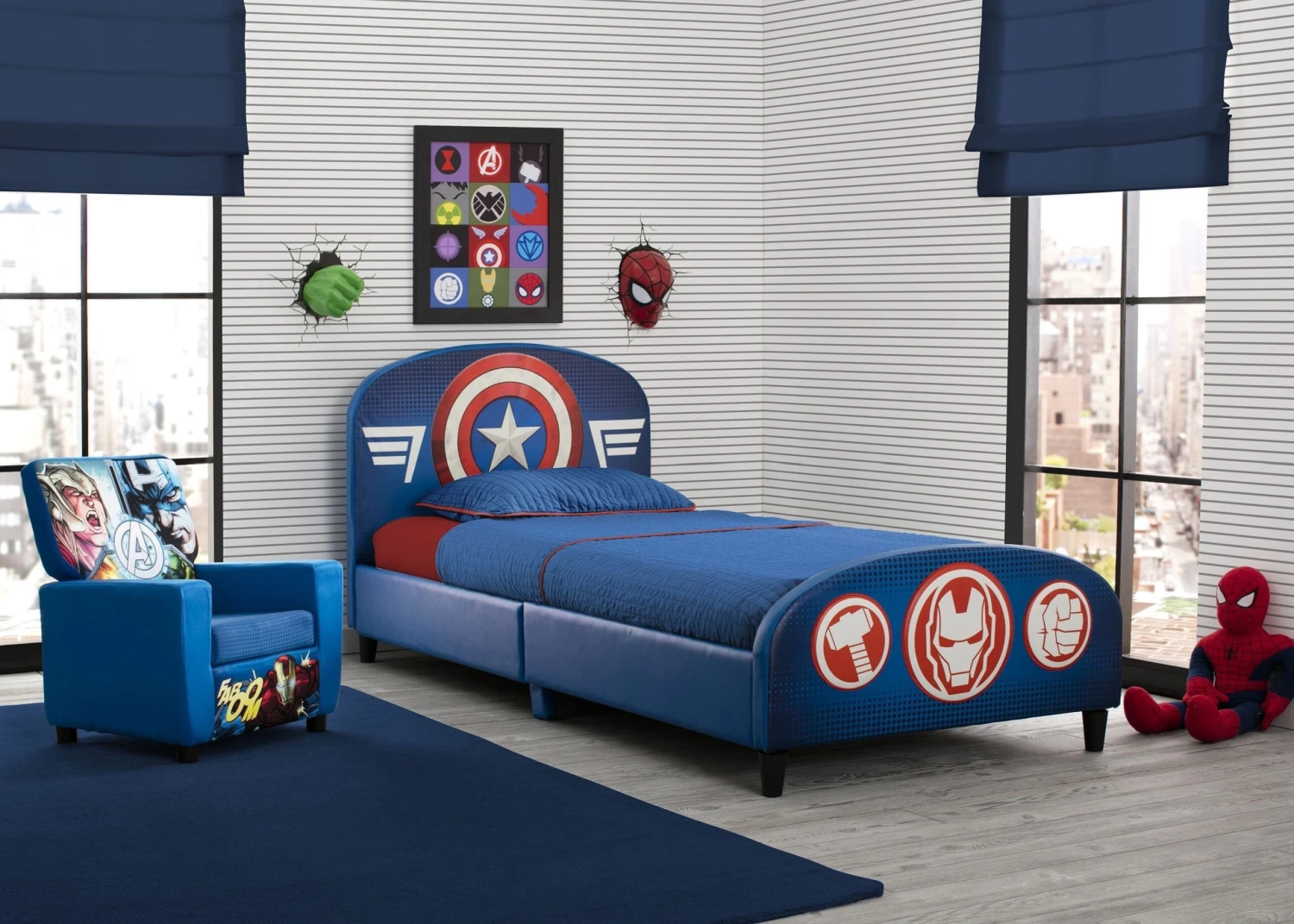 Delta Children Avengers Upholstered Twin Bed 2 Delta Children Avengers Upholstered Twin Bed - Image 2