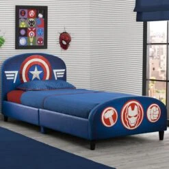 Delta Children Avengers Upholstered Twin Bed