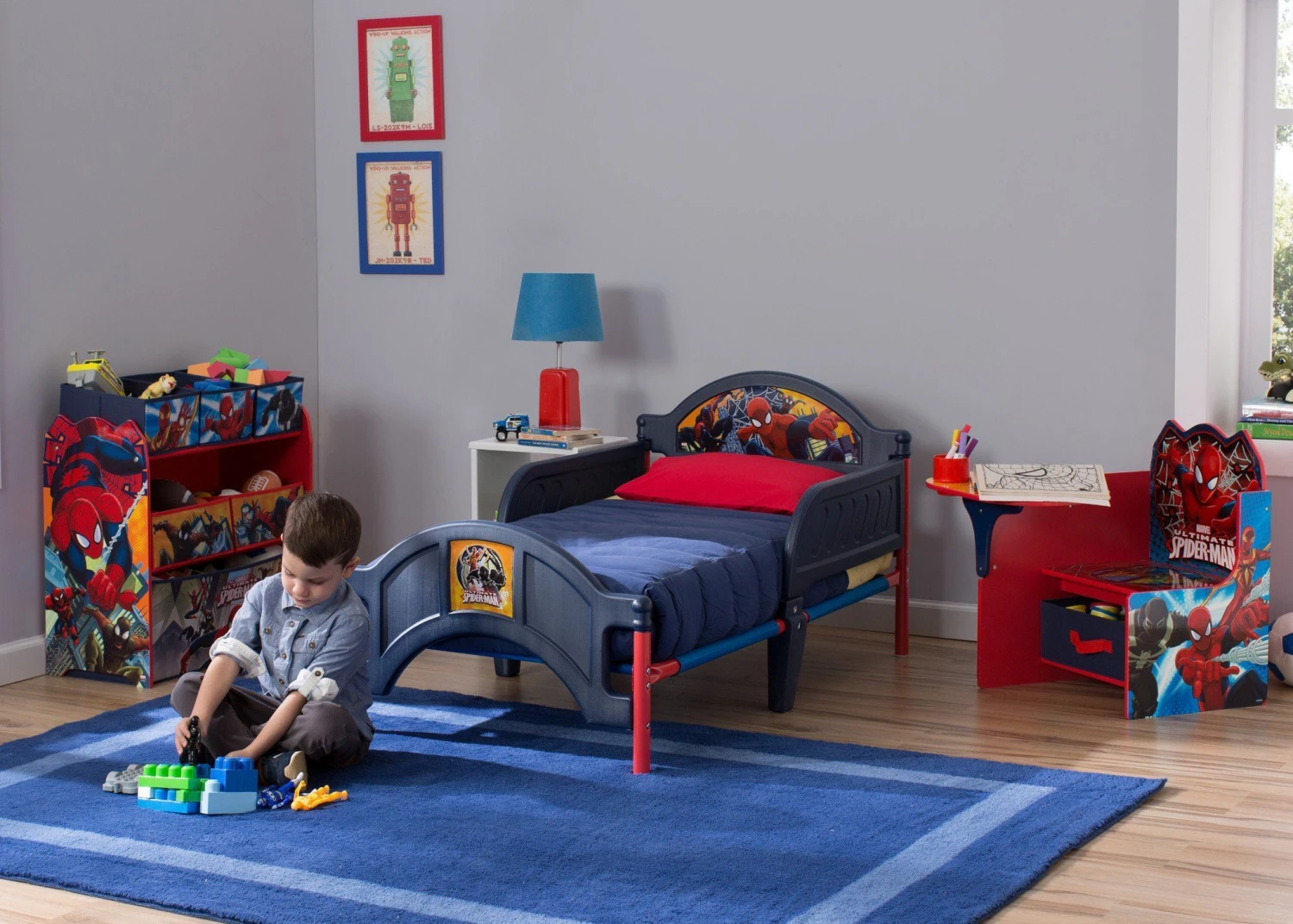 Delta Children Spider-Man Multi-Bin Toy Organizer 2 Delta Children Spider-Man Multi-Bin Toy Organizer - Image 2