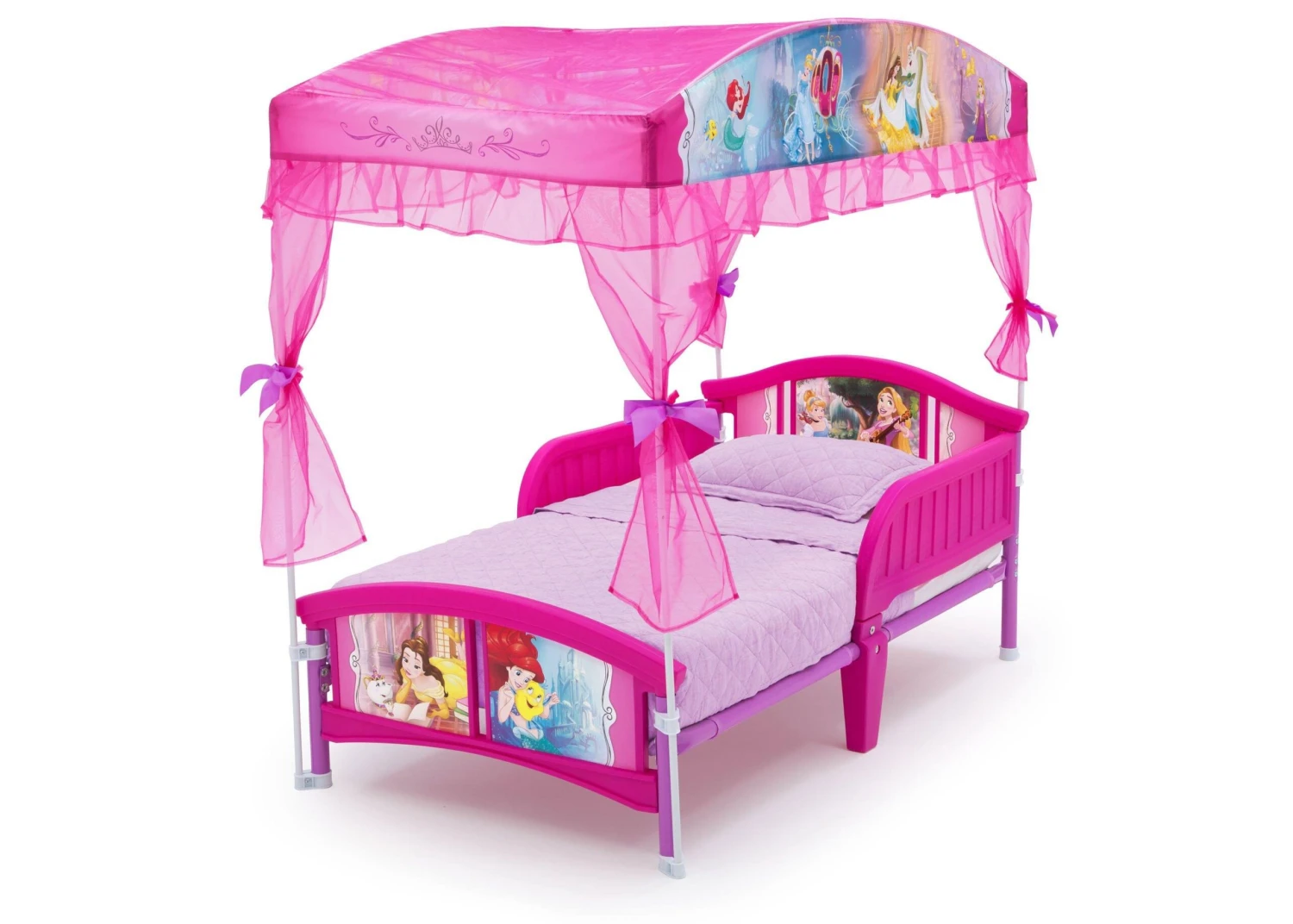 Delta Children Princess Canopy Toddler Bed 4 Delta Children Princess Canopy Toddler Bed - Image 4