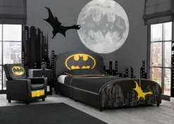 Delta Children Batman Upholstered Twin Bed 9 Delta Children Batman Upholstered Twin Bed -Delta Children Sales Store BB87151BT UP83590BT upholstered bed chair roomshot hi res e20af88a 0246 44ed ba9f cd5d4b86dc6a scaled