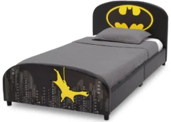 Delta Children Batman Upholstered Twin Bed 13 Delta Children Batman Upholstered Twin Bed -Delta Children Sales Store BB87151BT batman upholstered twin bed left hi res scaled