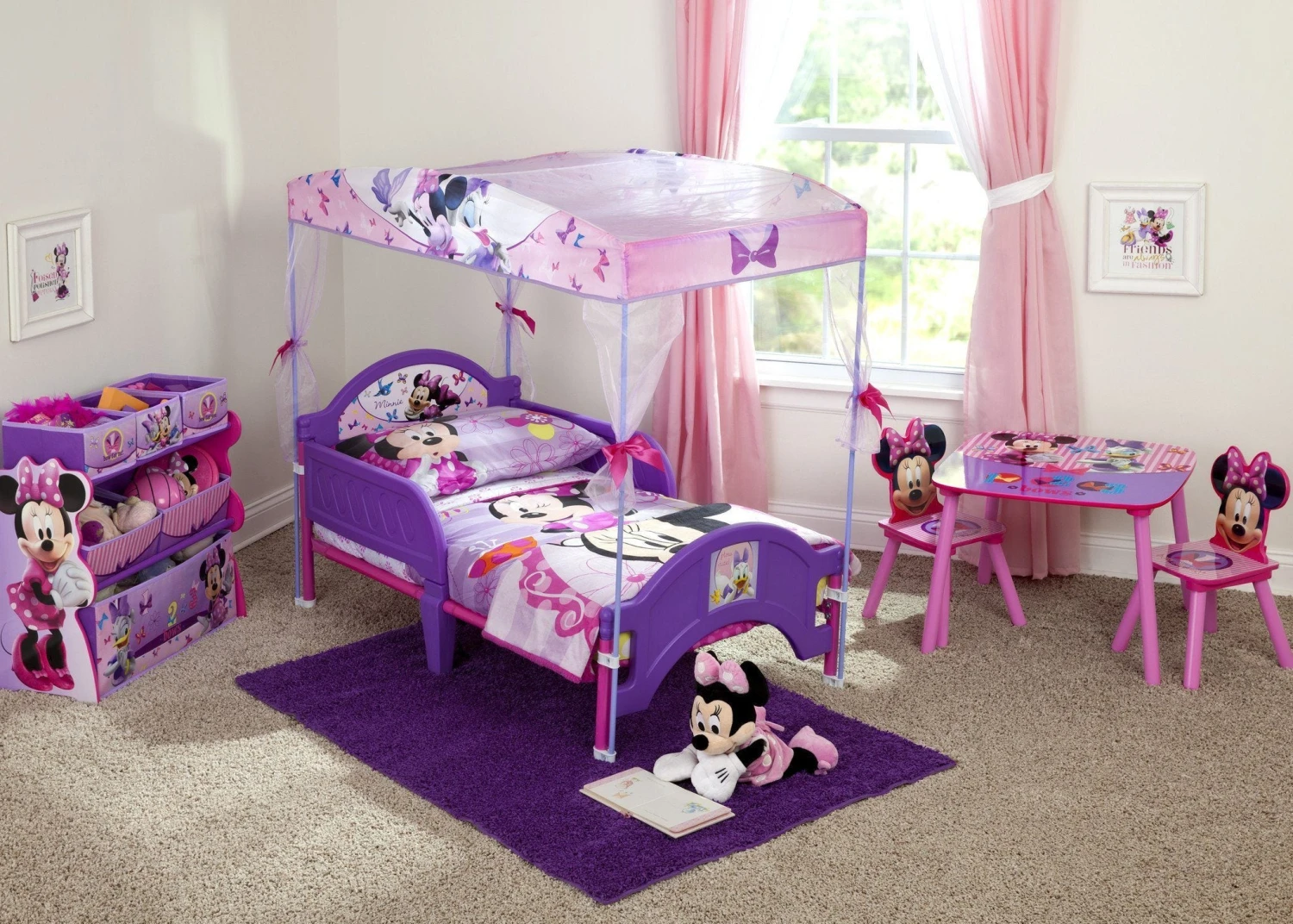 Delta Children Minnie Mouse Toddler Canopy Bed 2 Delta Children Minnie Mouse Toddler Canopy Bed - Image 2