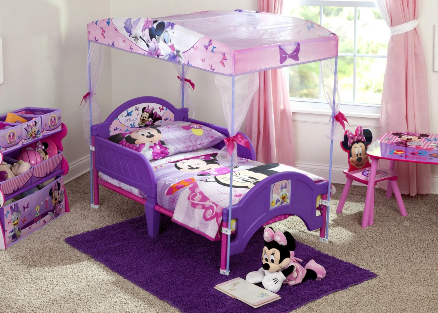 Delta Children Minnie Mouse Toddler Canopy Bed 1 Delta Children Minnie Mouse Toddler Canopy Bed