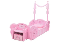 Delta Children Princess Carriage Convertible Toddler-to-Twin Bed 8 Delta Children Princess Carriage Convertible Toddler-to-Twin Bed -Delta Children Sales Store BB87191PS princess carriage twin bed left hi res scaled